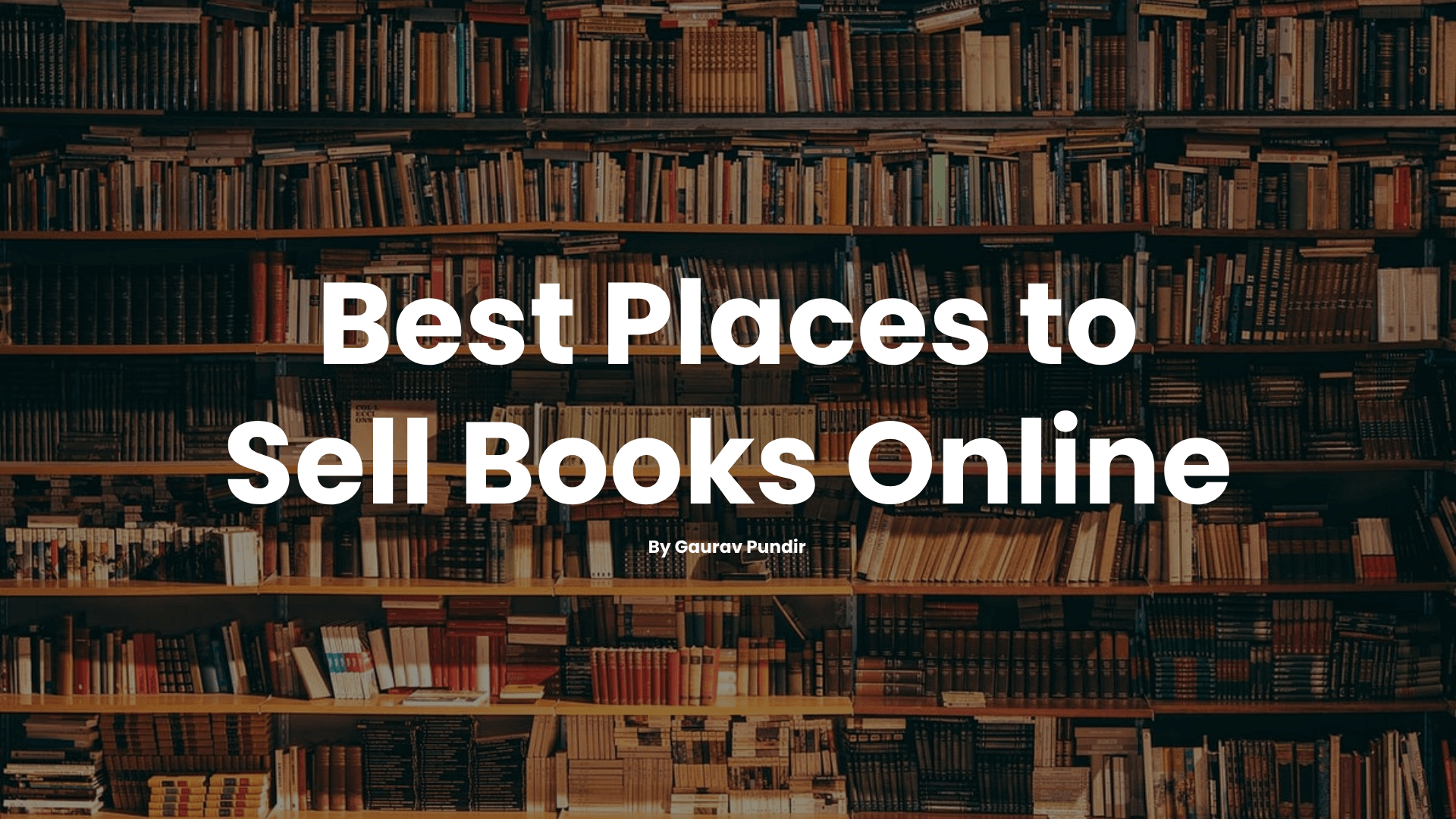 Best Places to Sell Books Online